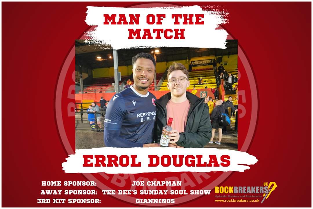 ALBION ROVERS MAN OF MATCH